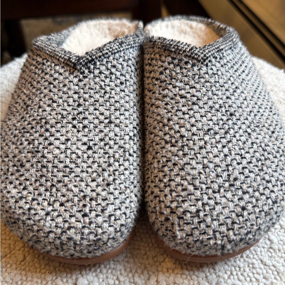Rothy's Black and White The Cozy Clog Cookies and Cream Boucle